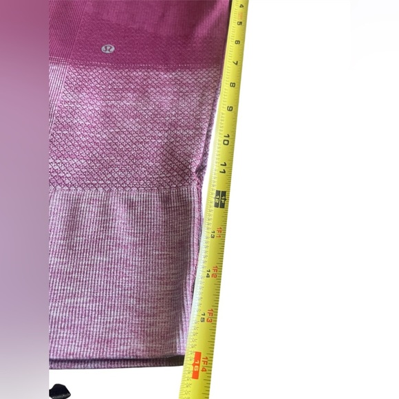 Lululemon Seamlessly Street Crop Leggings Sz 6 Cranberry Ombre Capri Seamless - Picture 6 of 8